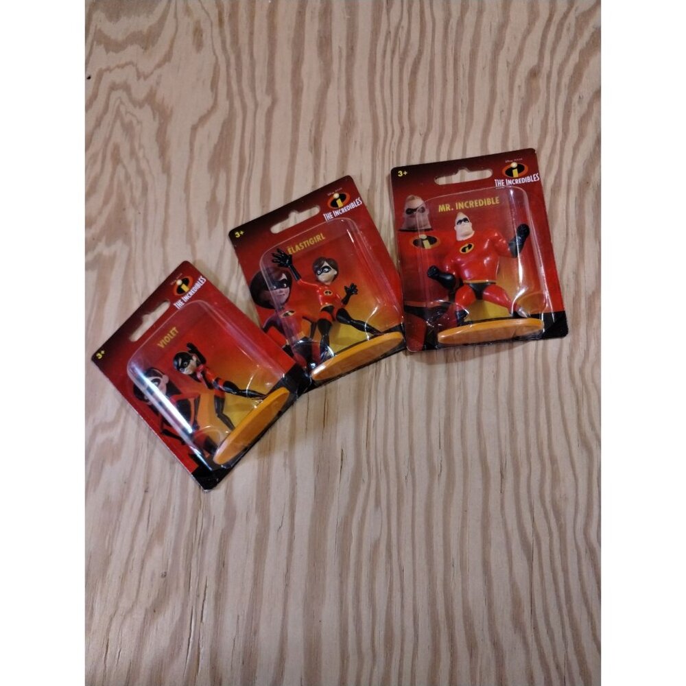 The Incredibles Mr. Incredible, Violet & Elastigirl Action Figures Disney Pixar